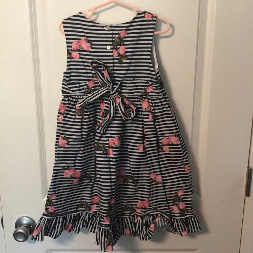 Pippa& Julie 6x navy stripe floral dress - Picture 3 of 4